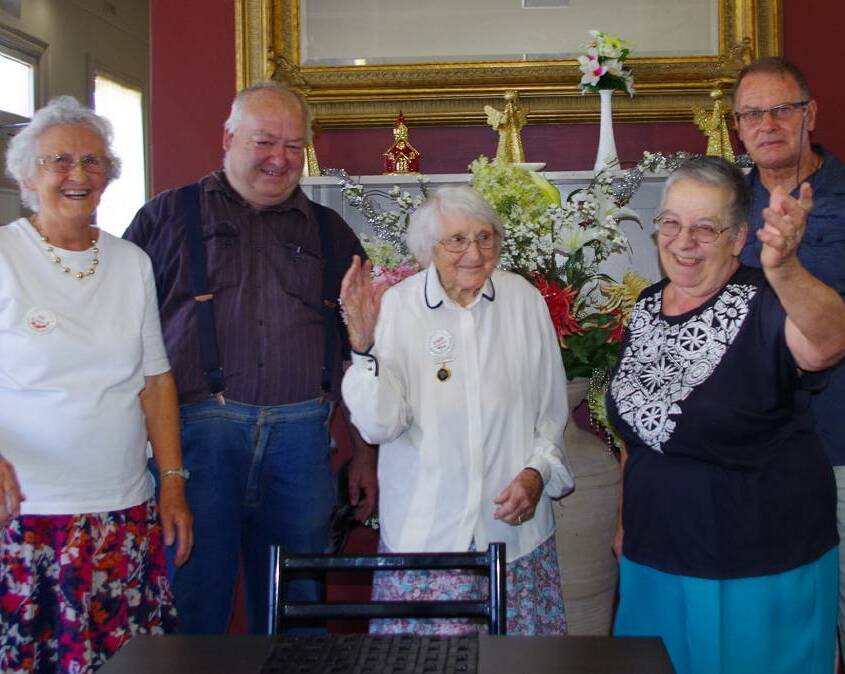 Harden Murrumburrah Garden Club members (from left) Clyde Smith, Gwen Whybrow, Gabriella Dede and Greg Sanderson.