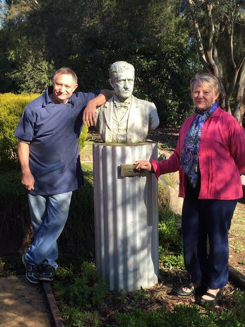 ON BOARD: Mick Del Santo and Kathleen Phillips are among those behind Sunday’s fundraiser. They are photographed in Binalong’s iconic Pioneer Park.