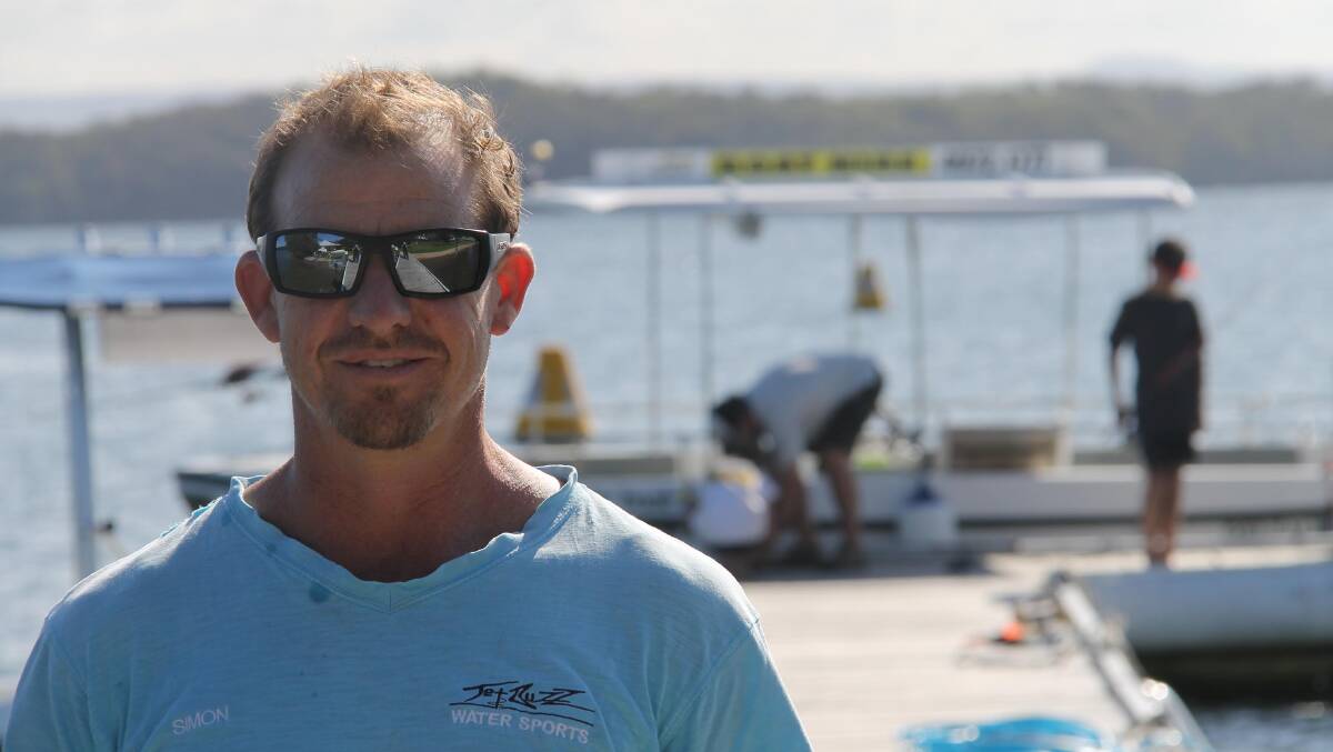 Simon Burn … has been running JetBuzz in Lake Macquarie for

nearly 10 years.