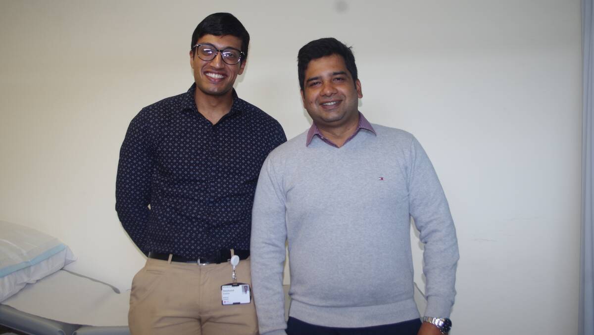 Student doctor Desmond Aranha is enjoying his time with Dr Prakash Bandgar, who has been accepted into the RVTS program
