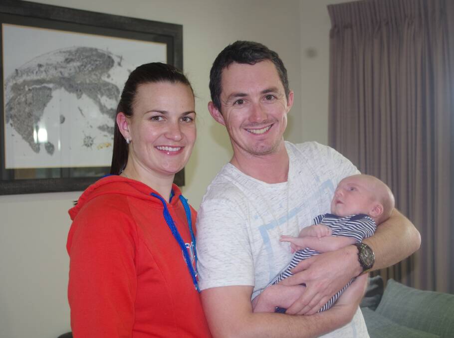 Caren and Jamie Cantrill welcomed their beautiful baby boy Rhys to the world on September 13.