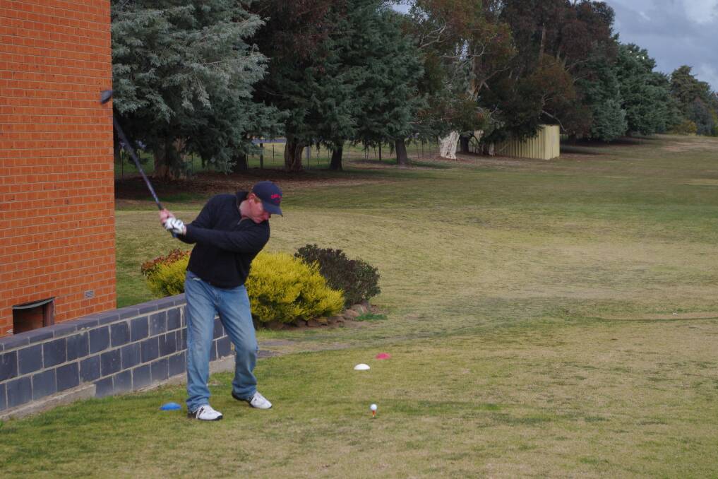 Dan McGrath at a recent game at the Harden Country Club