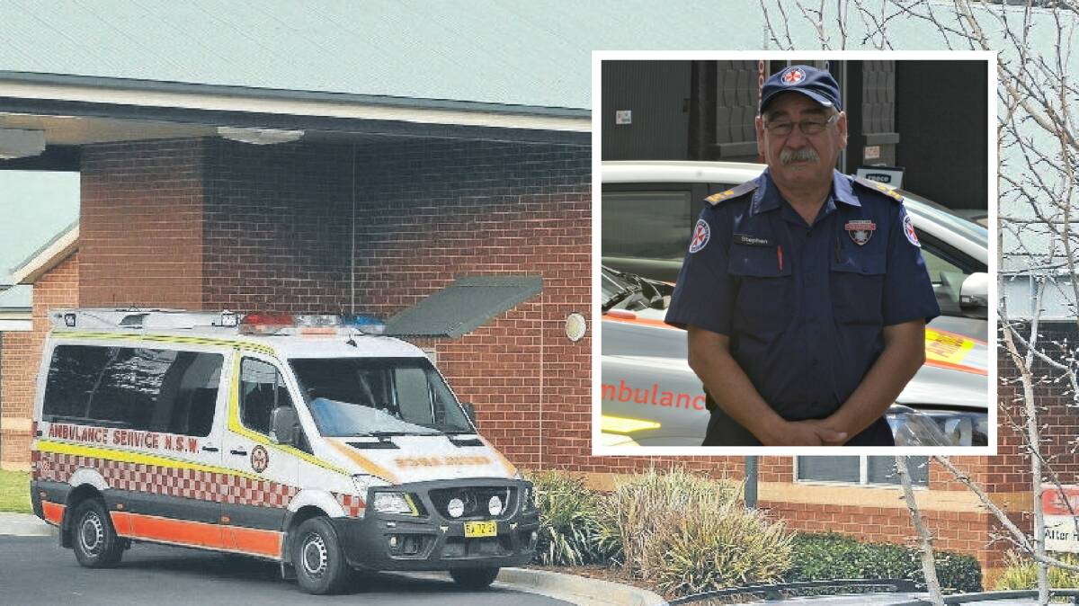 Young NSW Ambulance Inspector Stephen Pollard. 