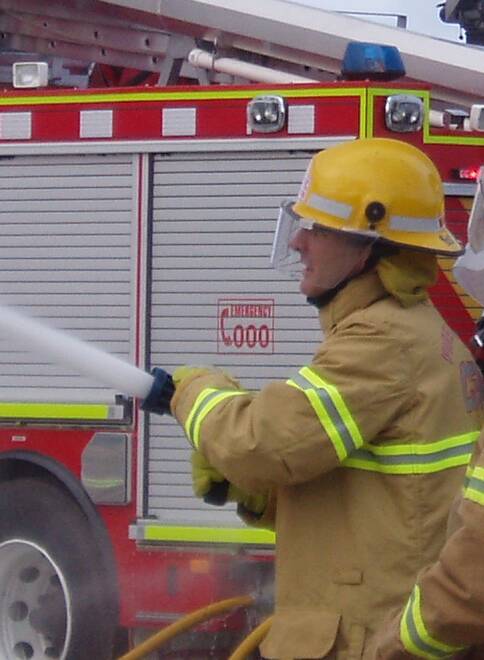 Fire training day at Harden