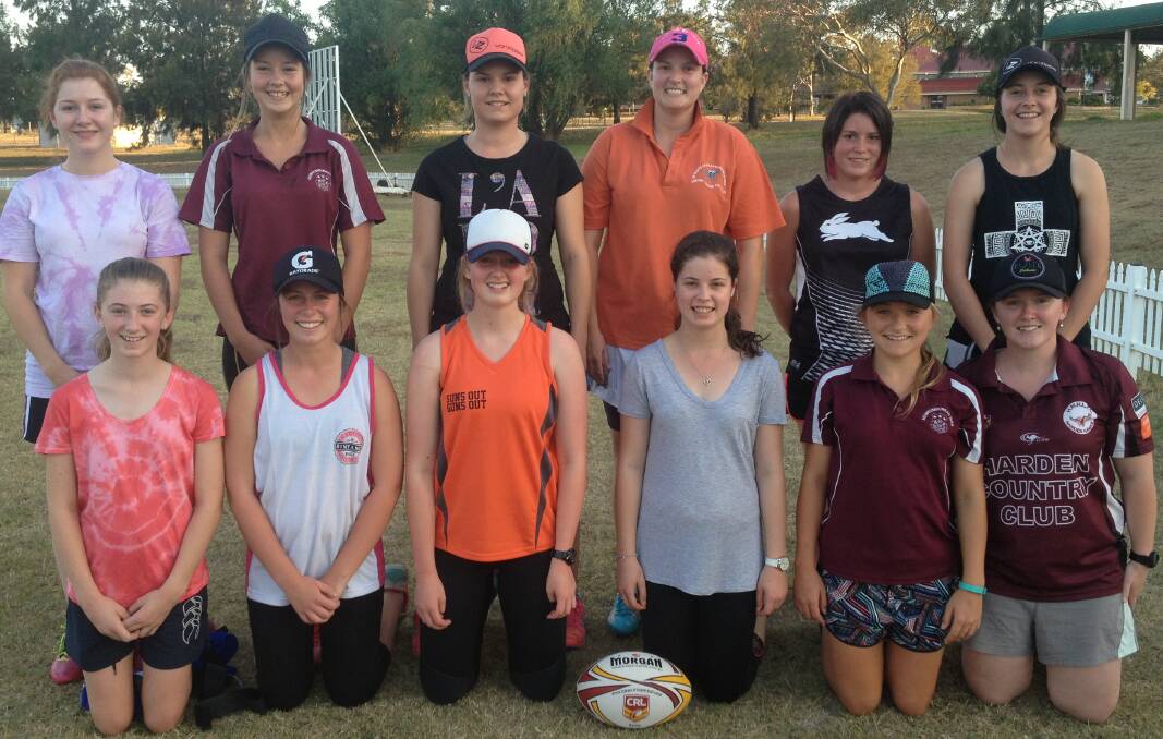 NEW GAME: The Harden Hawkettes are ready for their first leaguetag game, a preseason friendly against the Grenfell Girlannas this Saturday. Picture: Jason Pollard