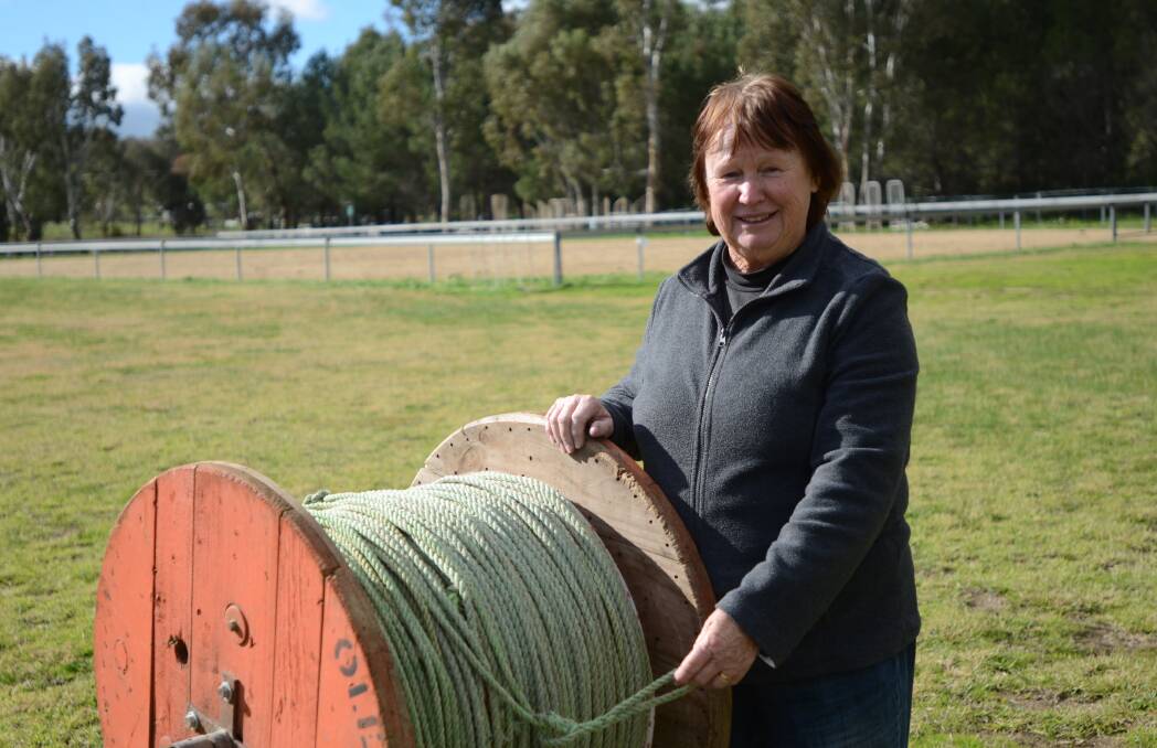 FINISHING TOUCHES: Young Pony Club Camp committee member Cheryl Matthews has been helping with final preparations ahead of this year's camp. Photo: Elouise Hawkey