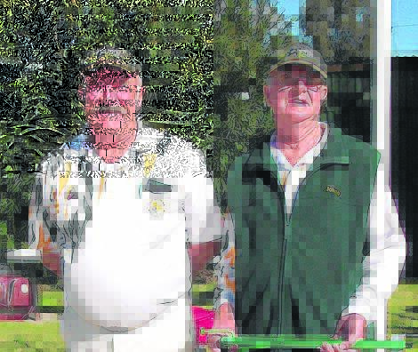 FINALIST: Major maestro singles runner up Graham Davidson (left) pipped at the post by Coota Ex Services bowler John Herriott (not pictured). Picture: Don Manwaring