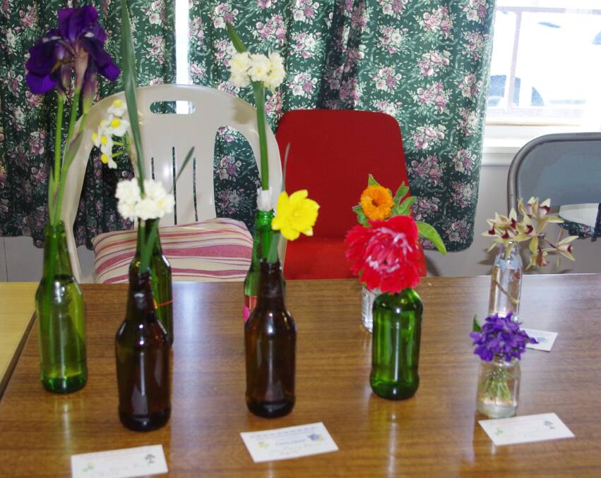 BLOOMING LOVELY: Harden Garden Club showing their floral style.