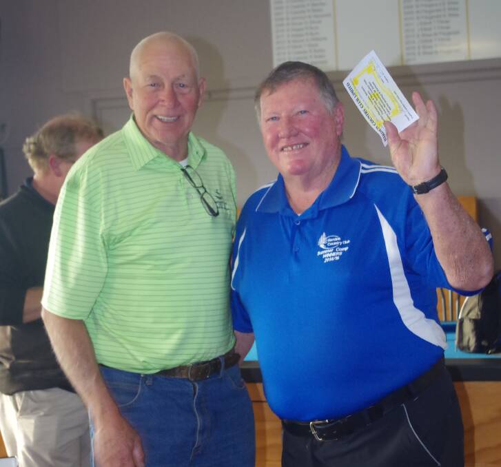 PRACTICE MAKES PERFECT: Ron Paige and with Bernie Parker. Pennants start May 28, call Craig 0466 722 869 or email on alby2594@gmail.com to register. Picture: Contributed