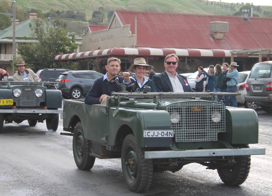 SHOWCASING THE PAST: The vintage automobiles as part of Jugiong's Anzac march. 