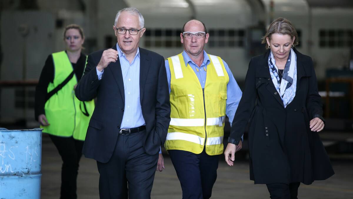 OUT AND ABOUT: A reader says Sussan Ley, pictured with Prime Minister Malcolm Turnbull at Ettamogah last week, is out of touch and following 'the political line'.