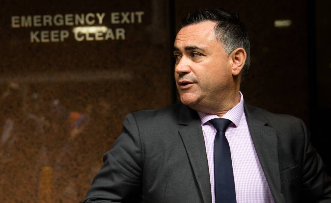 ON CALL: Letter writer Tony Flanery has questioned why Hilltops council administrator Wendy Tuckerman can contact John Barilaro (pictured) but not other MPs.