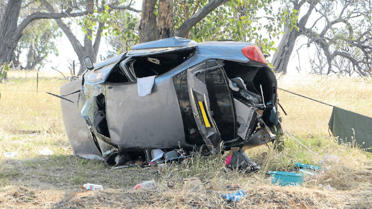 MOPPITY CRASH: The car in which Nerissa Fox suffered fatal injuries. Picture: The Young Witness