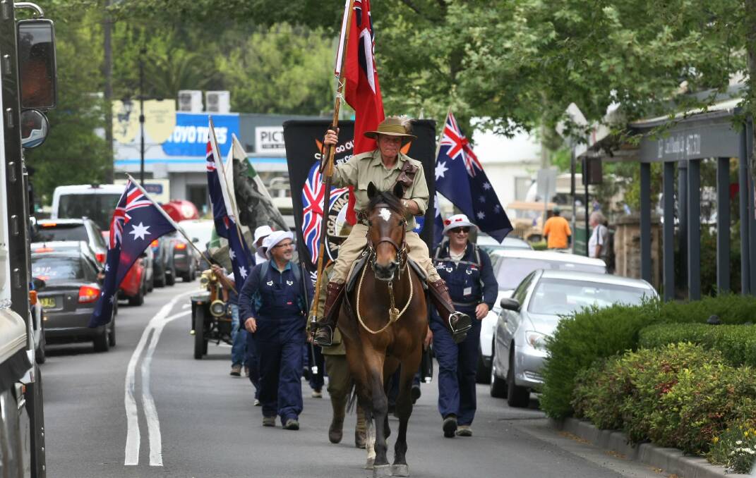 TRIUMPHANT: The Kangaroo March at Picton. Picture: Jeff de Pasquale courtesy Campbelltown Macarthur Advertiser.
