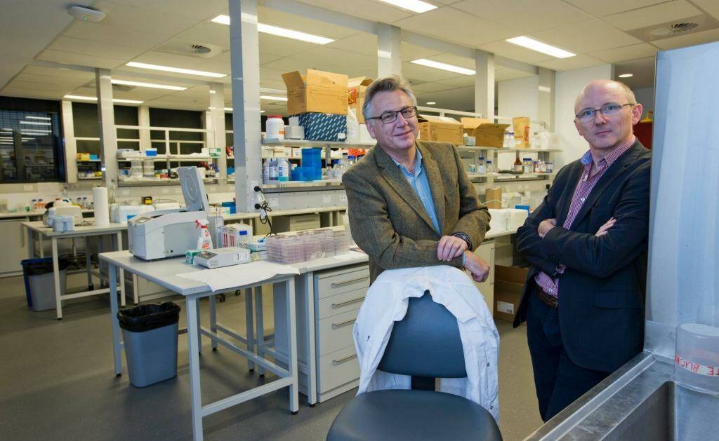 Researchers Andrew Biankin and Sean Grimmond have pioneered gene sequencing for cancer treatment. Photo: Steve Lunam