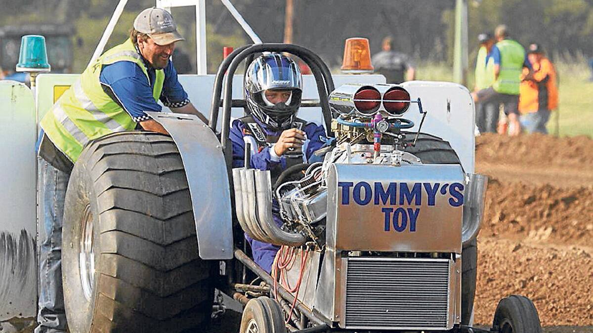 Tom West with his tractor 'Tommy's Toy' will be on show at Barmedman on October 18.