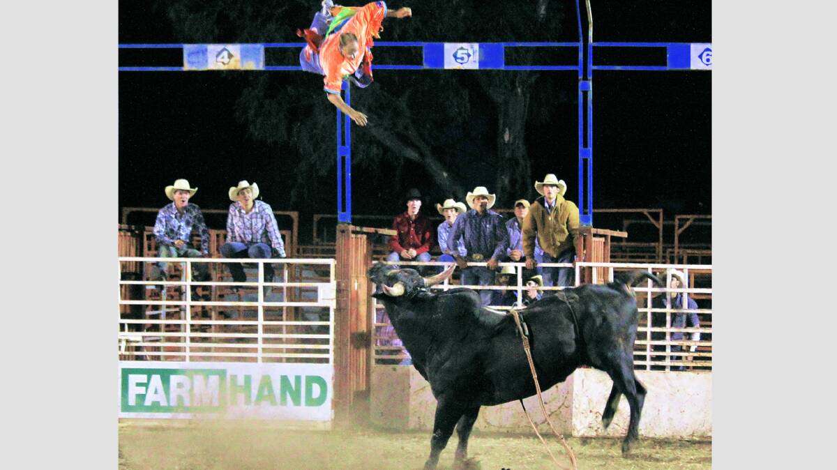 Yass' Matt Darmody will be hoping he doesn't get thrown this high again when he competes in the Boorowa Rodeo Stampede this Saturday, October 4.