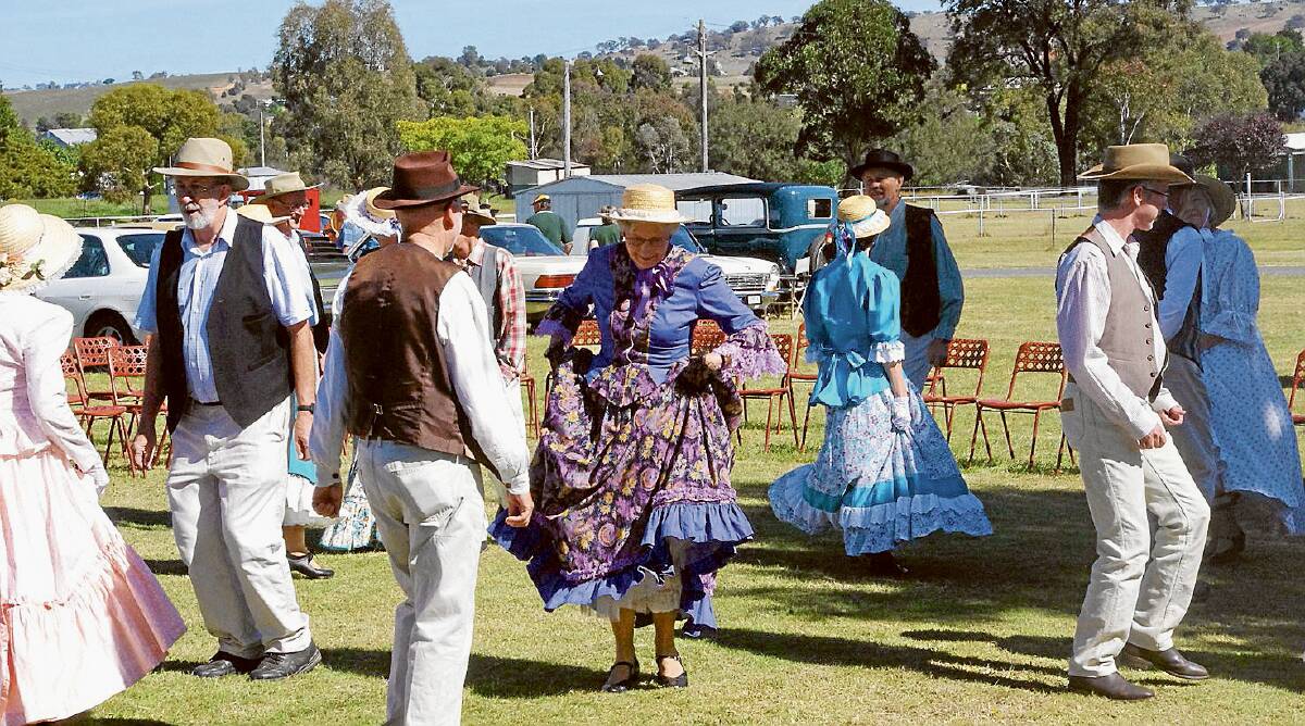 Members of the Canberra Bush Dancing Display Group at last year's Gold Trail Festival.