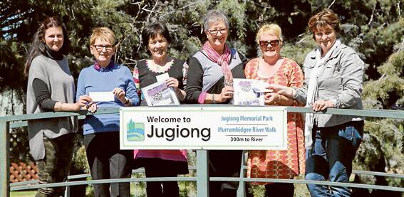  Marking the success of the recent Jugiong fundraising trivia night for cancer are, from left: Jenny Polimeni, Community Caring for Cancer; Monica O'Connor and Carol Barker, from Harden Can Assist; Anne Tickner and Anne Saunderson, Gundagai Can Assist, and Paula Butt, CCC committee member.