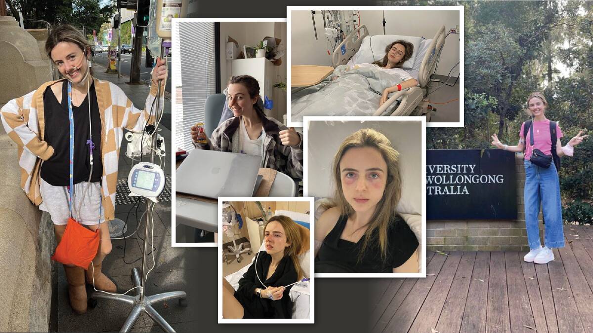 Coady Gillis, 21, suffers from a myriad of rare chronic conditions. But she is now one step closer to potentially lifesaving treatment. Pictures: supplied. 