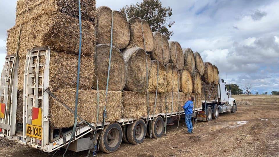 Fodder on it's way to the Mid North Coast. Picture: Need for Feed