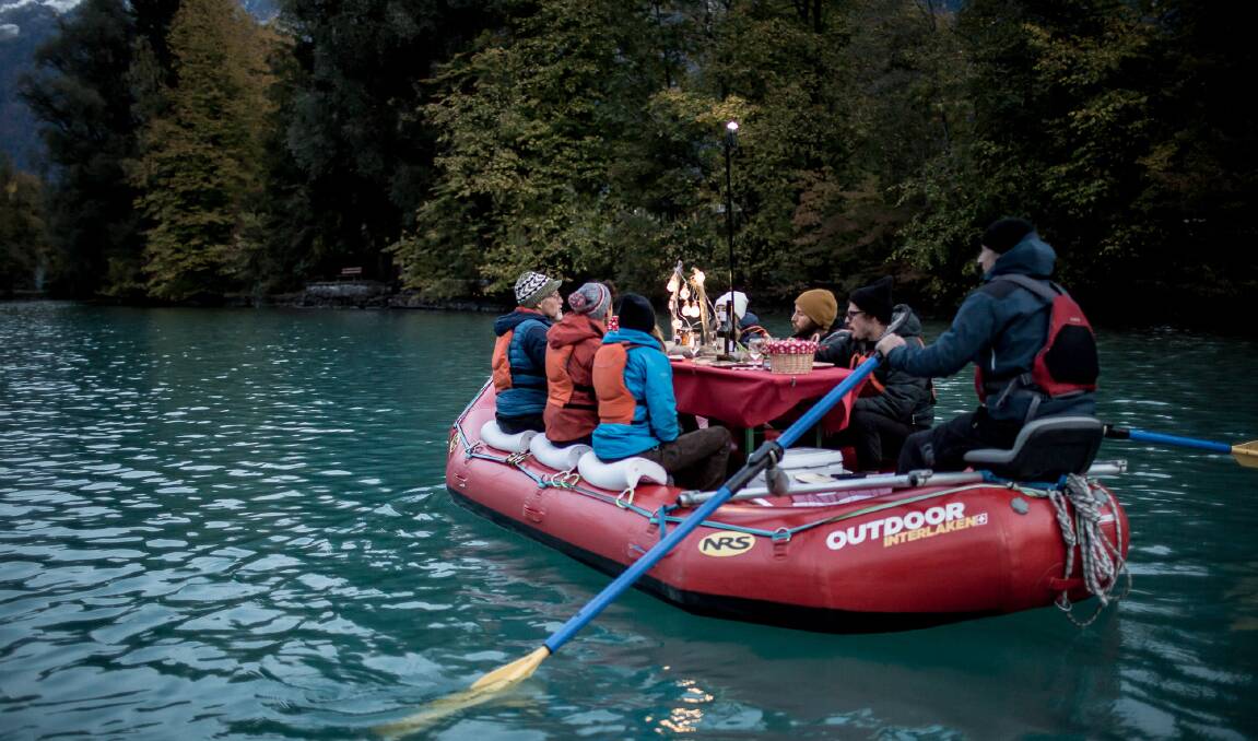 Raclette rafting. Picture by Switzerland Tourism