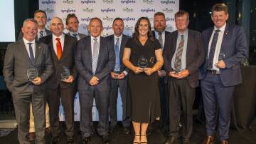 The winners of the 2023 Syngenta Growth Awards night. Darren Best (not pictured) won second judges' choice. Picture supplied