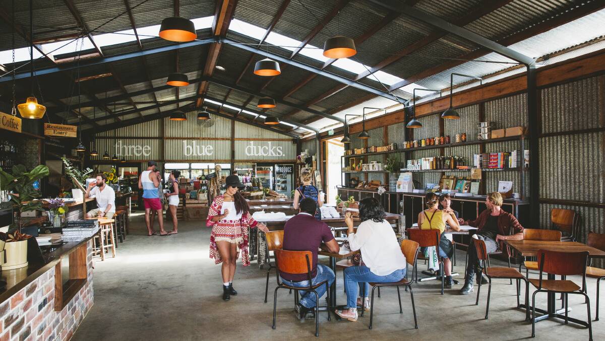 Casual dining at Three Blue Ducks. Picture: Destination NSW Casual dining at Three Blue Ducks. Picture: Destination NSW