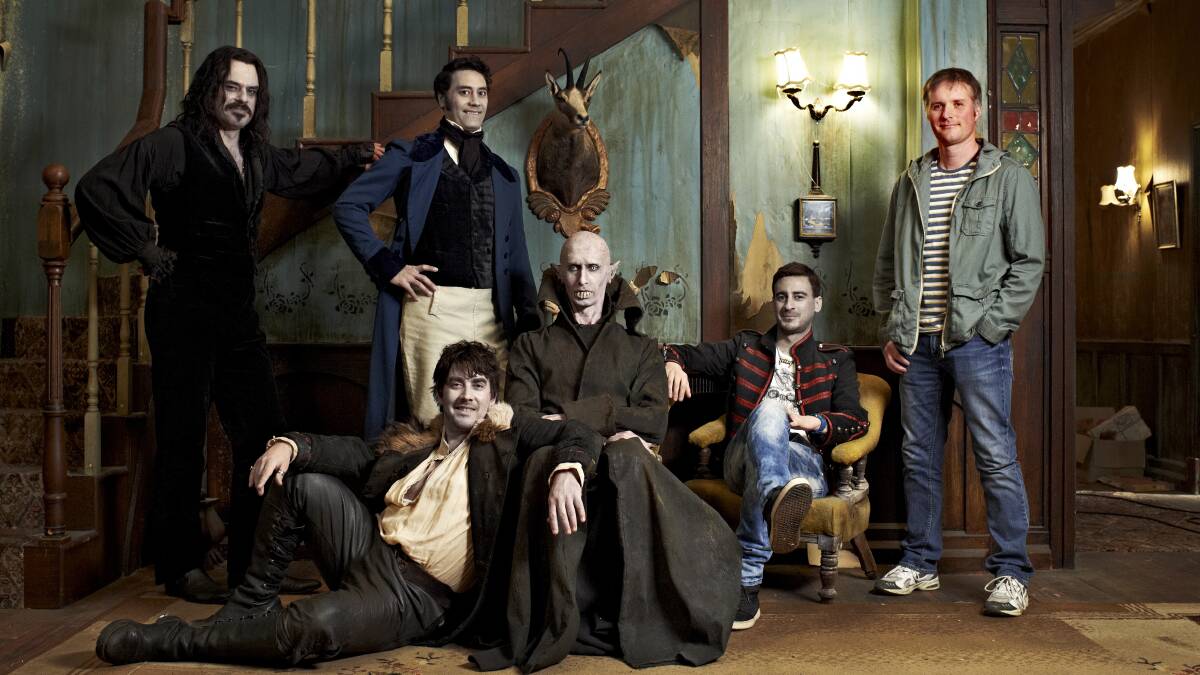 The cast of What We Do in the Shadows starring Taika Waititi and Jemaine Clement. File picture