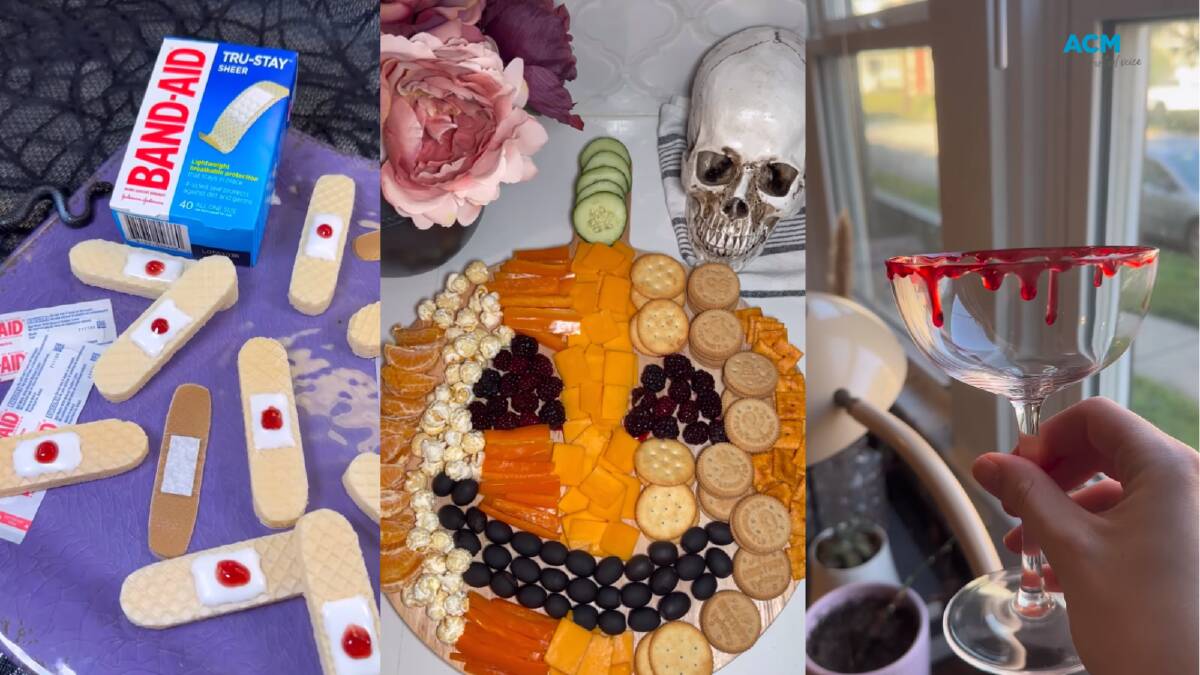 Halloween party decoration and snacks. Pictures via Instagram/Aston Sedita/Genevieve LaMonaca/Mixo Indy