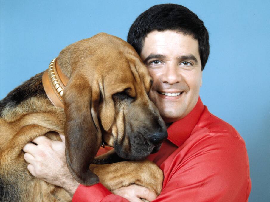 Simon Townsend and his beloved Woodrow. Picture by National Film and Sound Archive of Australia