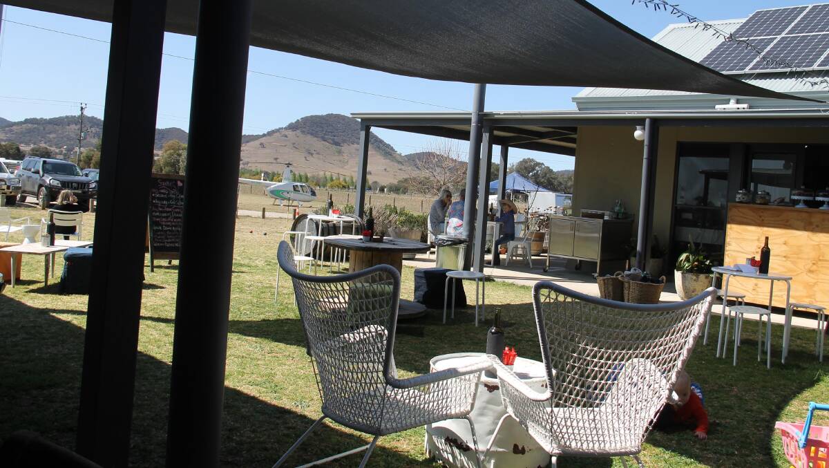 Burrandulla’s cellar door … a sophisticated operation by a branch of the pioneering Cox family.