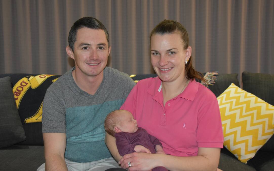 Bundle of joy: Little Alice Adelaide is the newest edition to the Cantrill family. Picture: Jody Potts