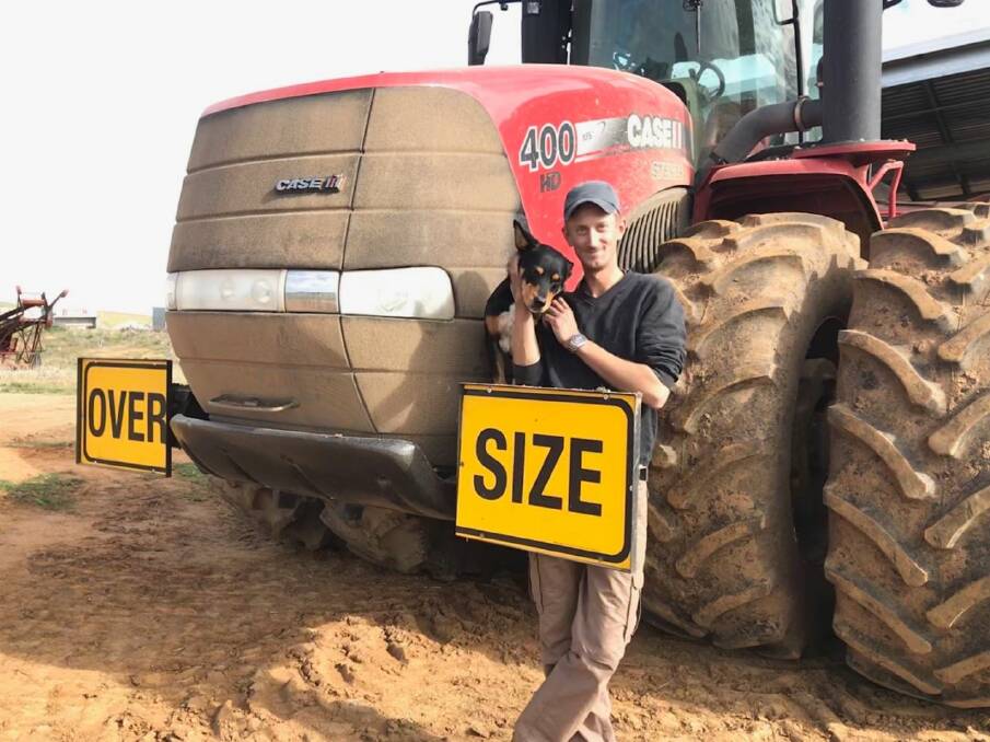 A man and his Kelpie: Andreas (Andy) Johansson will be taking part in the Swedish 'Farmer wants a wife' which will be filmed in Harden Murrumburrah over the next few months. Picture: Contributed.