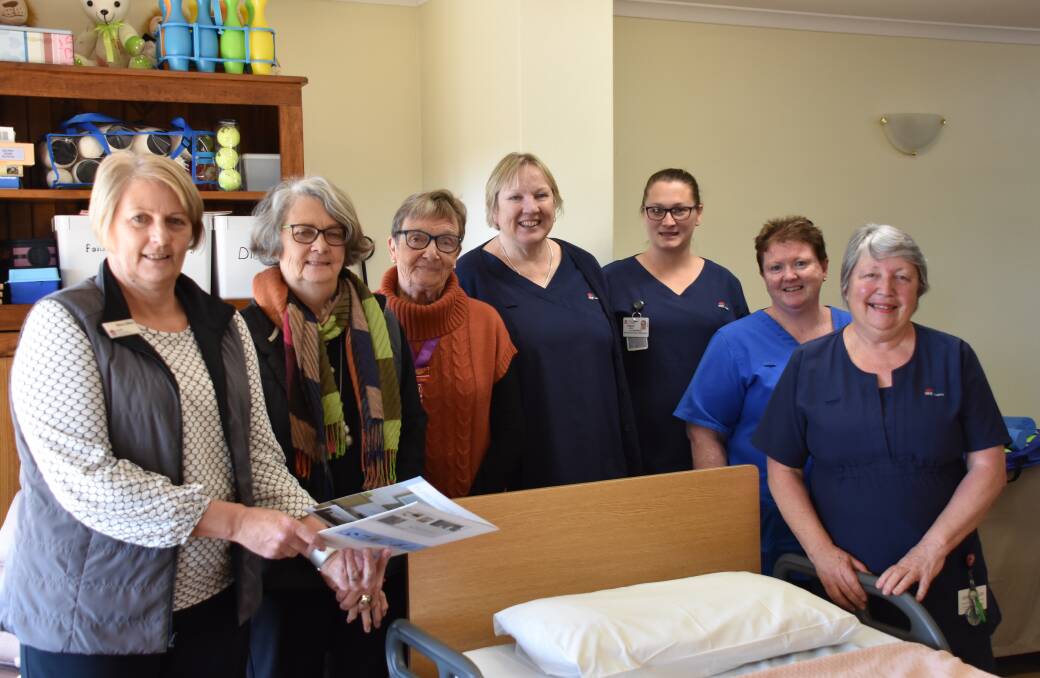 Nap time: Kerry Menz, Lyn Fitzpatrick, Robyn Apps, Leah Whitehead, Angla Leitner, Helen Menz and Robyn Atherton check out the features of the FL250 bed. Picture: Jody Potts.