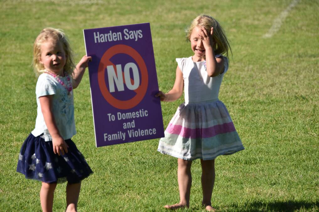Getting the message out through all generations: Charlotte Walsh and Harriette Martin-Dye at the event. Picture: Jody Potts