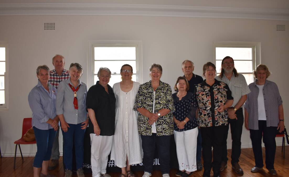 Volunteers ready to man the Harden Murrumburrah Information Centre enjoy a get-together. Picture: Jody Potts