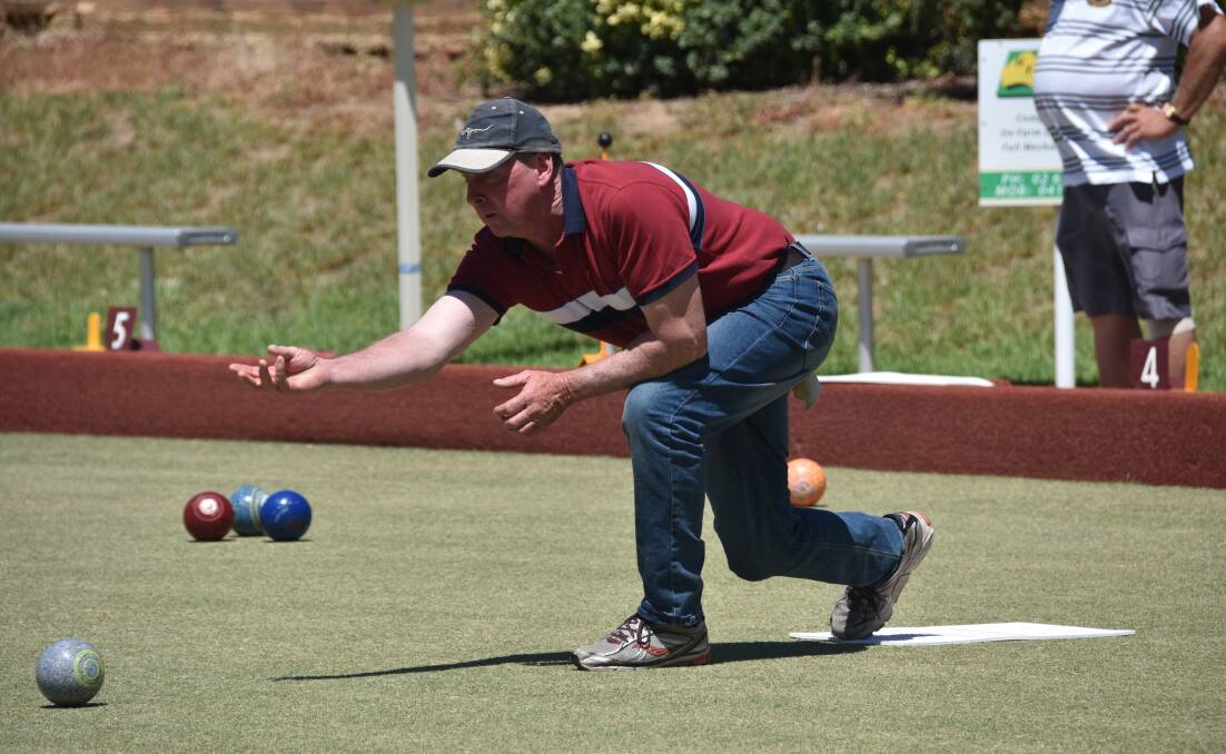 Training takes off: Ged Davis took part in a training session for the Pennant competition on Sunday at the Harden Bowls Club. Picture: Jody Potts
