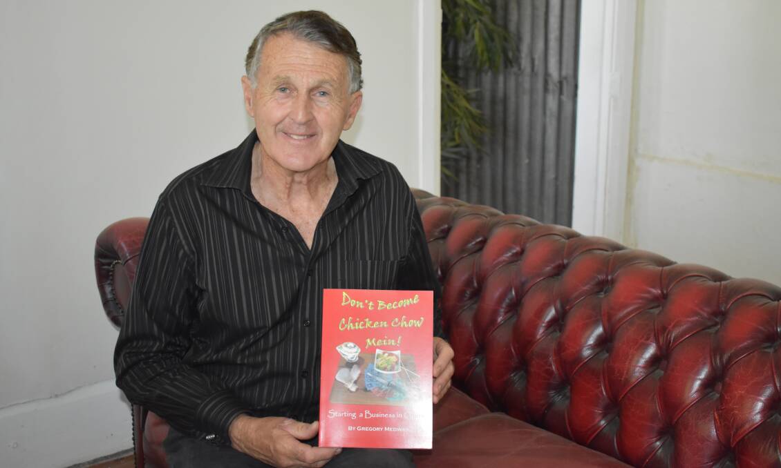 Author and Entrepreneur Greg Medway holds a copy of his new book, entitled ' Don't become Chicken Chow Mein!' Picture: Jody Potts