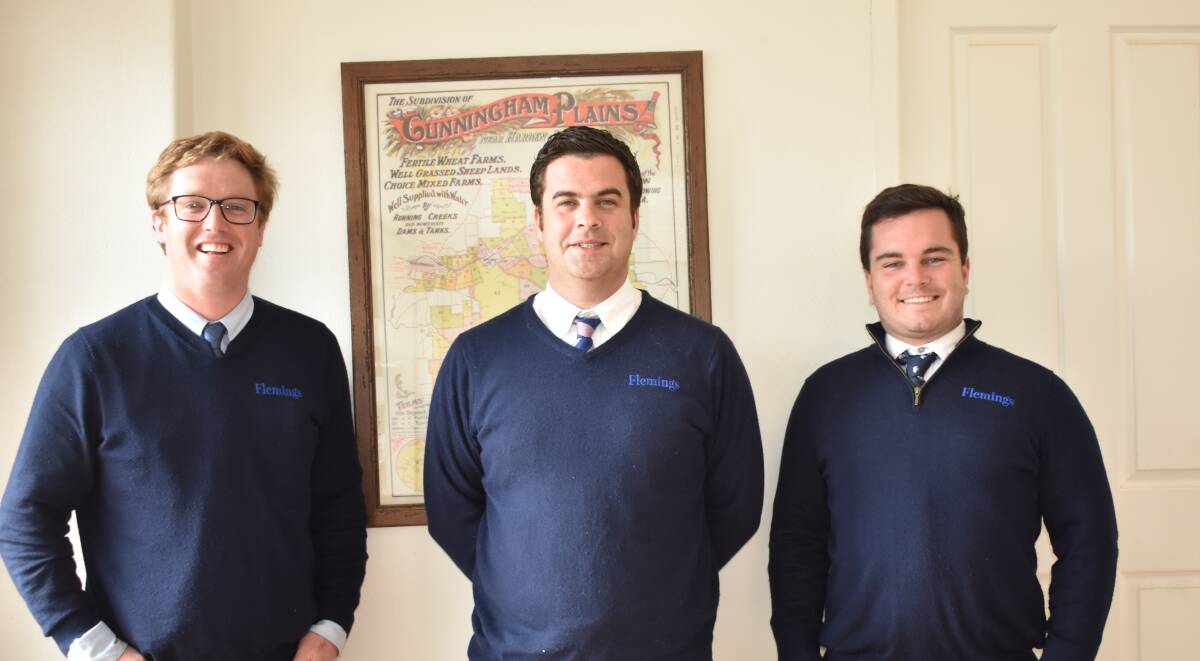The team at Flemings Real Estate: Justin Fleming, Richard Fleming and Nick Duff