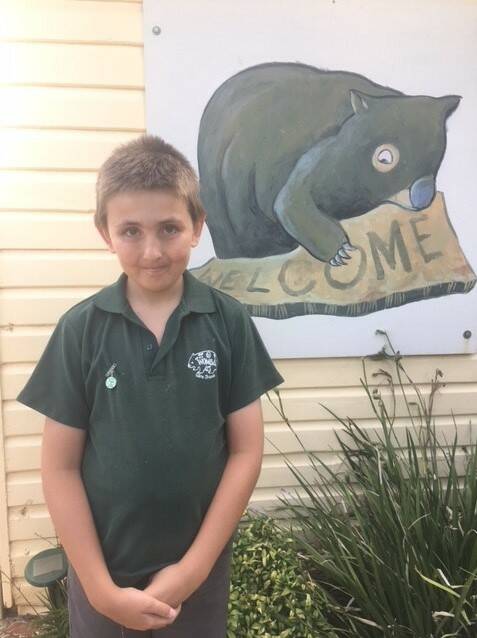 STANDING UP: Leo Auld (year 6) will be a student leader at Wombat Public School, which has provided education in the community for over 150 years.