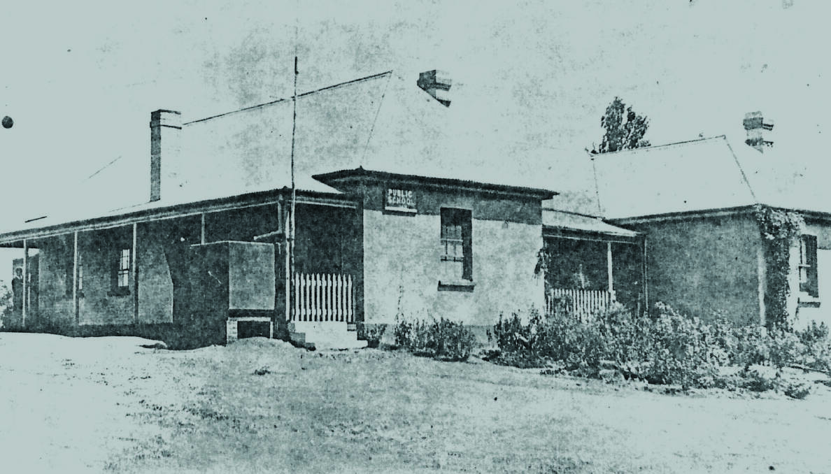 BUILT TO LAST: The Wombat Public School building built in 1870. The school residence on the right was attached to the school room.
