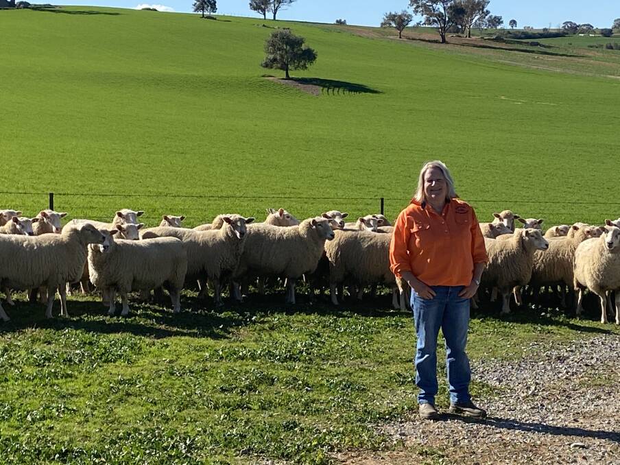 Nerolie Gebhardt, Kanoona, Harden saw scanning results this year for her mature mob of ewes at a multiples to singles ratio of eight to one. Photo: Supplied