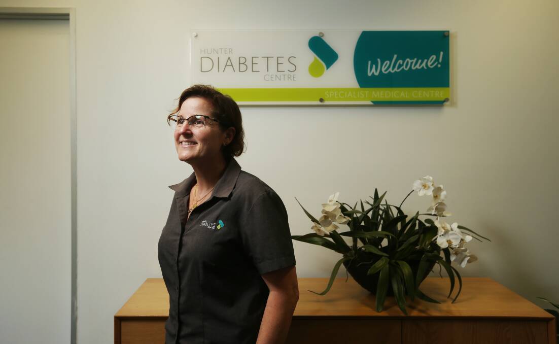 Hope: Diabetes Educator Annette Parkes-Considine, of Hunter Diabetes Centre, says a diabetes diagnosis is not "all doom and gloom" with the right care and support.