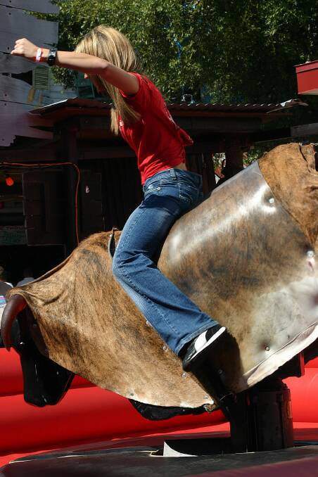 GIDDY UP: A mechanical bull is part of the HIlltops Youth Week activities on April 16.