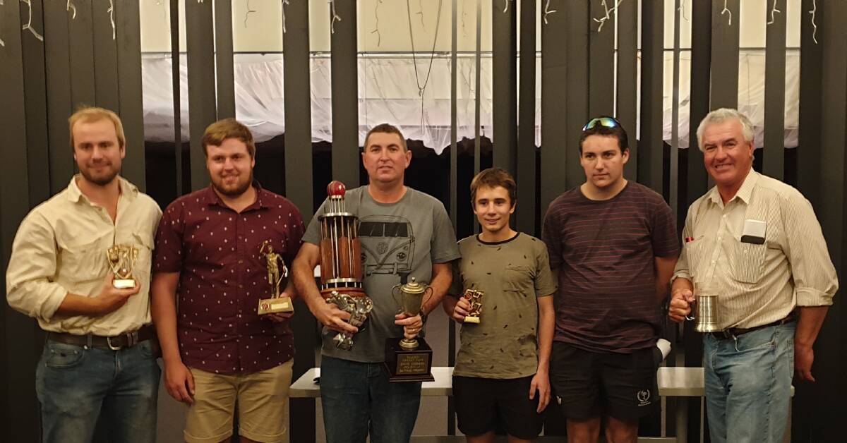 WELL DONE: Harden Hornets Cricket Club members at the presentation. Picture: Contributed