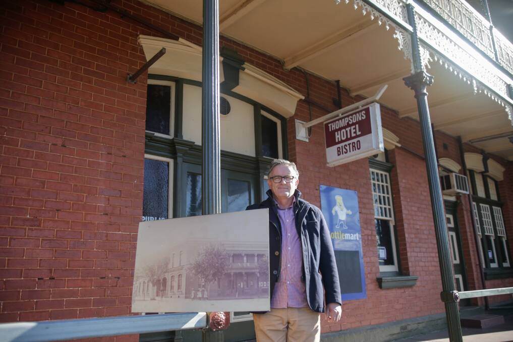 Thompson's Hotel manager Paul Sullivan is ready to welcome Cobden and district residents back to the 116-year-old pub after being closed for 116 days. Picture: Mark Witte