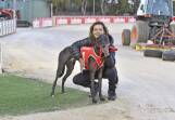 Sharon Grey with Big Rush after he won at Ladbrokes Gardens last year. Picture supplied