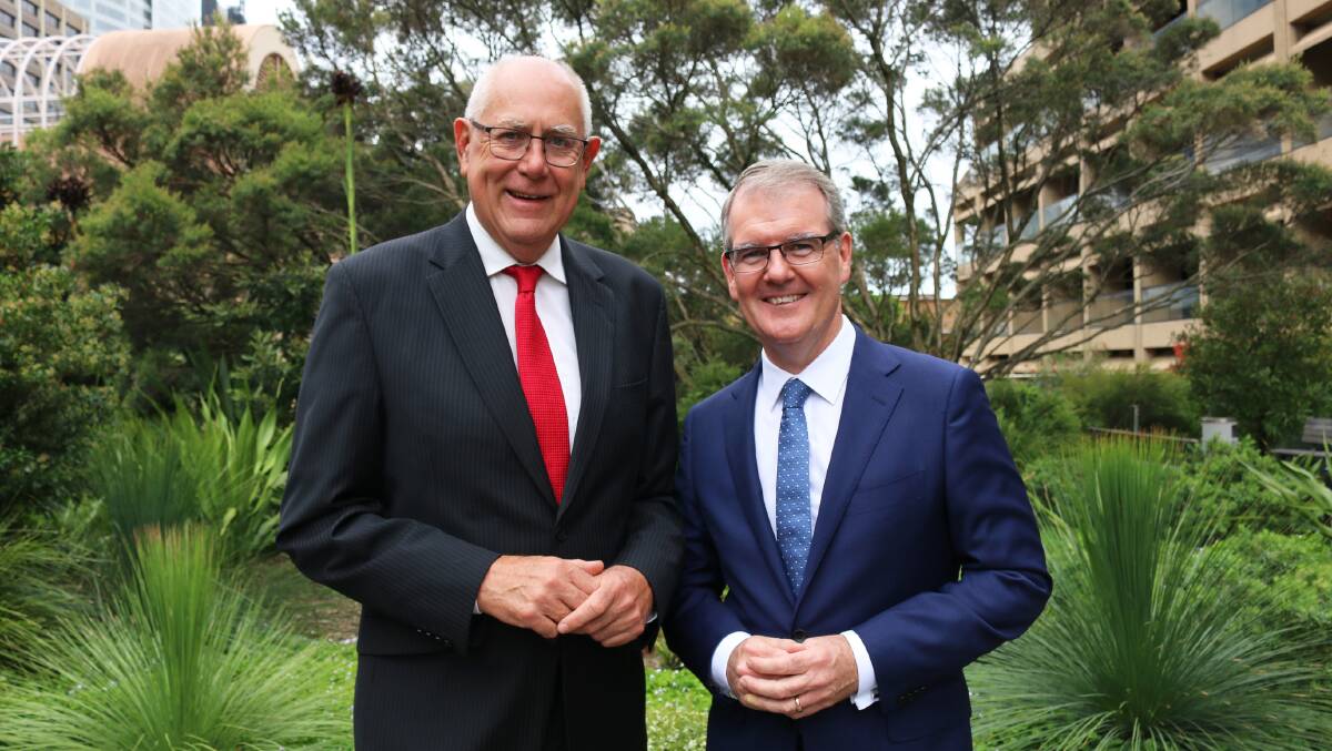 Mark Douglass (left), who will run for Labor in the seat of Cootamundra in the 2019 state election, with NSW Labor leader Michael Daley.