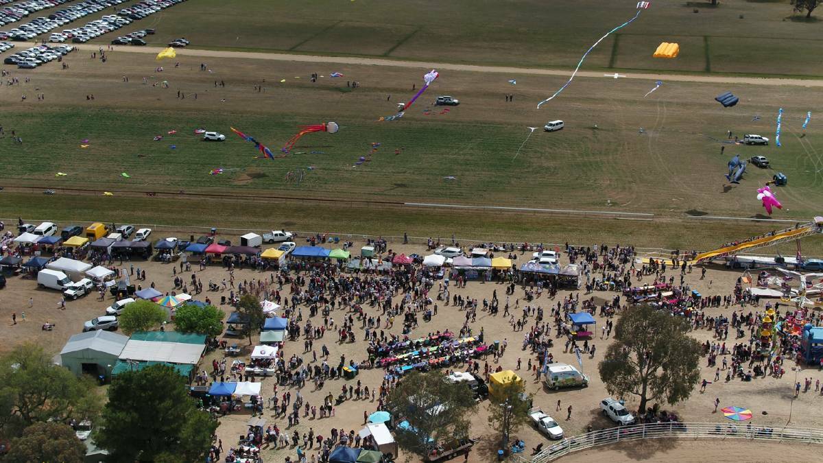 A previous Harden Kite Festival. Photo: Sydney Aerial Imagery
